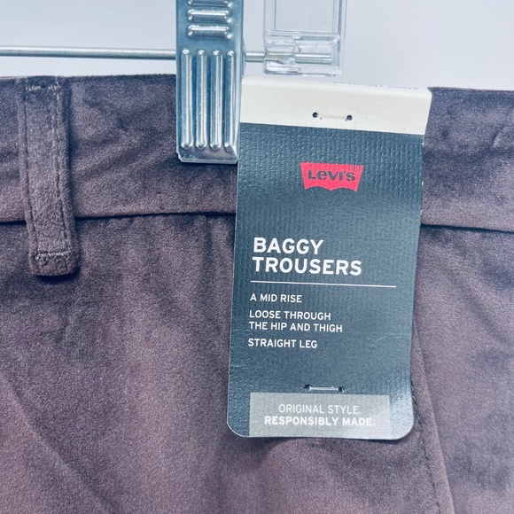 COPY - Levi’s Women’s Pans Baggy Throusers A Mid Rise Straight Leg Brown Size 3… - Picture 6 of 15